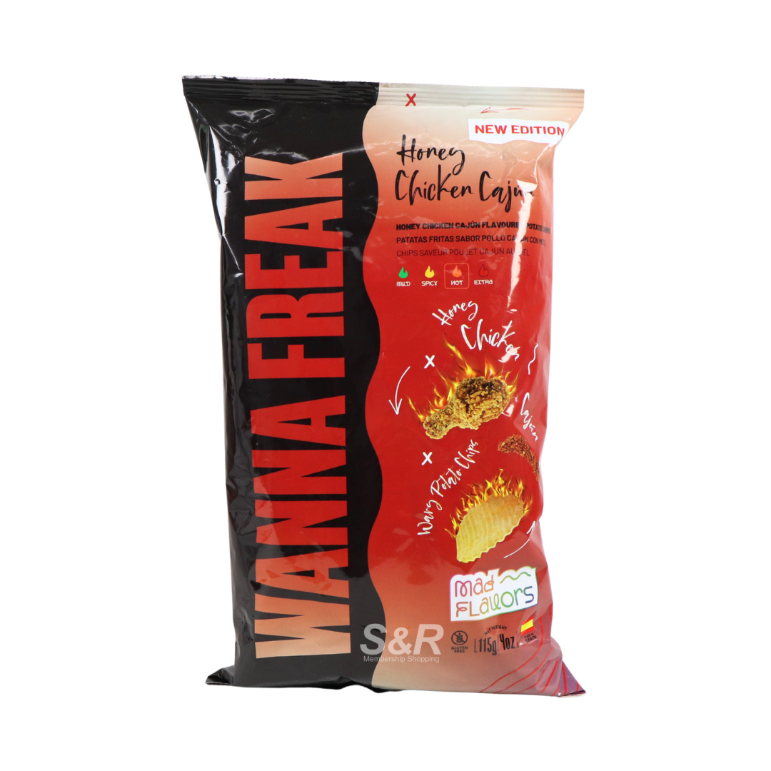 Wanna Freak Honey Chicken Cajun Potato Chips 115g